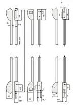 Cierres FAST PUSH-TOUCH CISA, de sobreponer, Laterales ,PVD inox. satinado